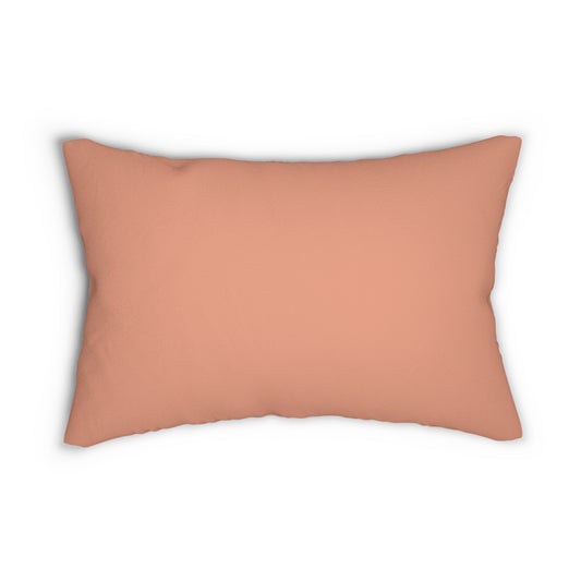 True Holiday Coral Spice Orange Solids 20" x 14" Rectangular Throw Pillow