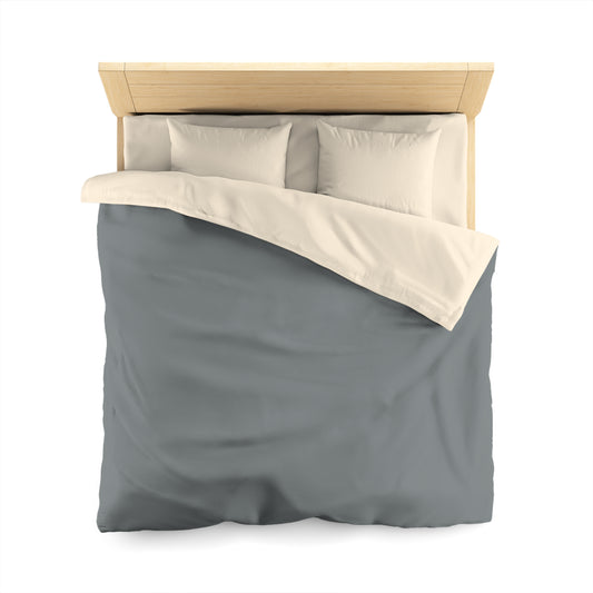 True Holiday Shaker Gray Gray Solids Duvet Cover