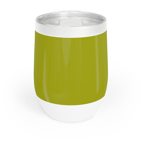 True Holiday Dark Lime Green Solids Chill Wine Tumbler