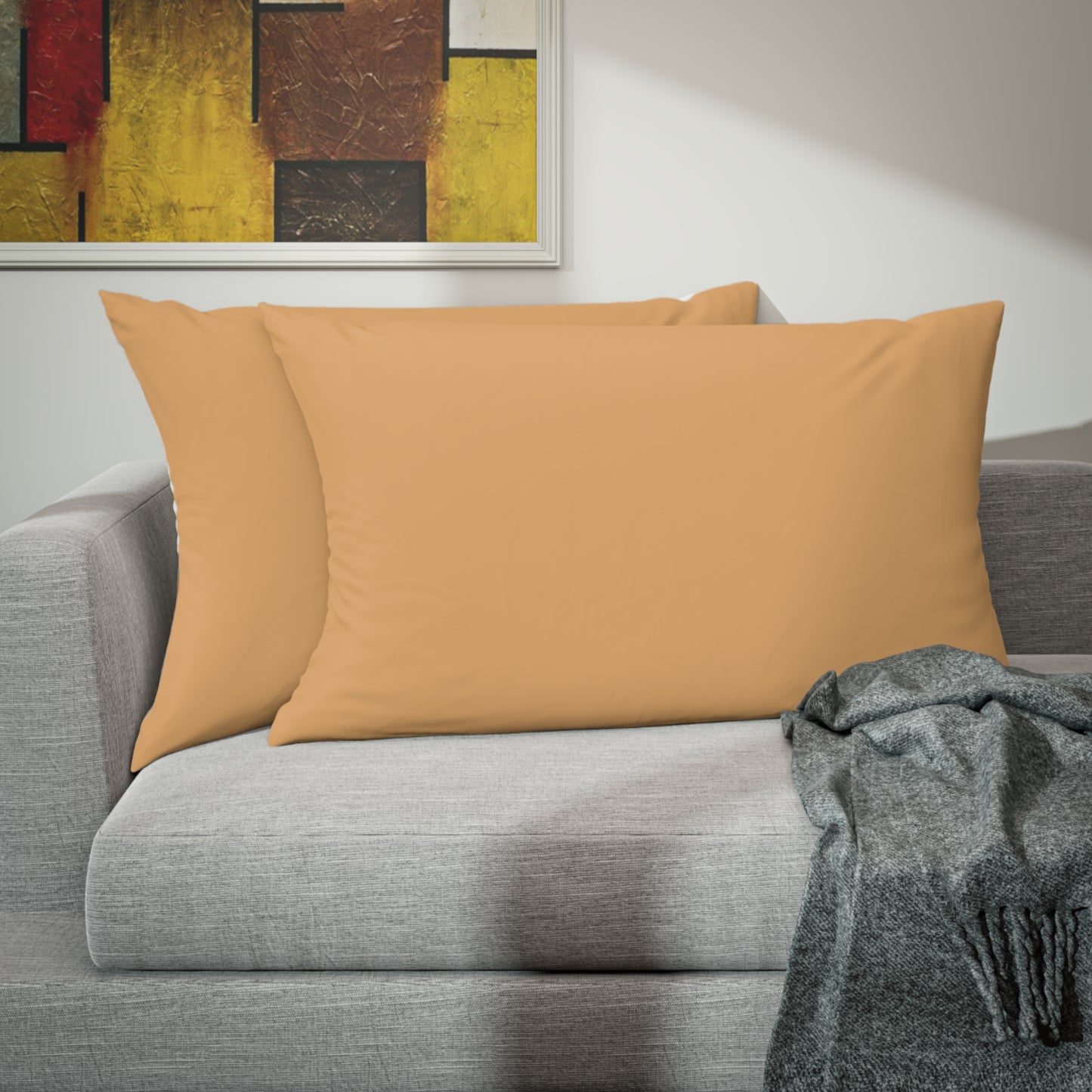 True Holiday Tiger Eye Yellow Solids Pillow Sham