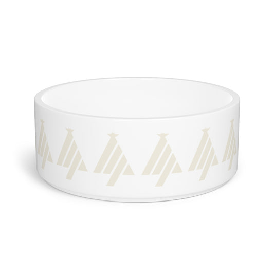 True Holiday White Cloud White Solids Pet Bowl