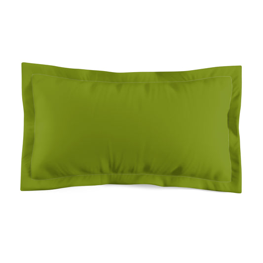 True Holiday Iguana Green Solids Microfiber Pillow Sham