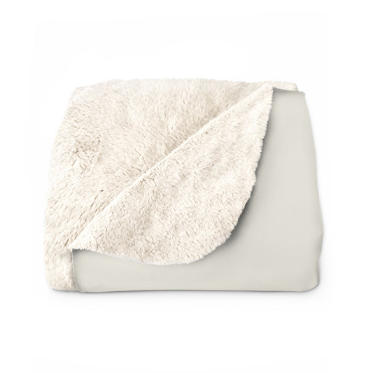 True Holiday Swiss Coffee White Solids Throw Blanket