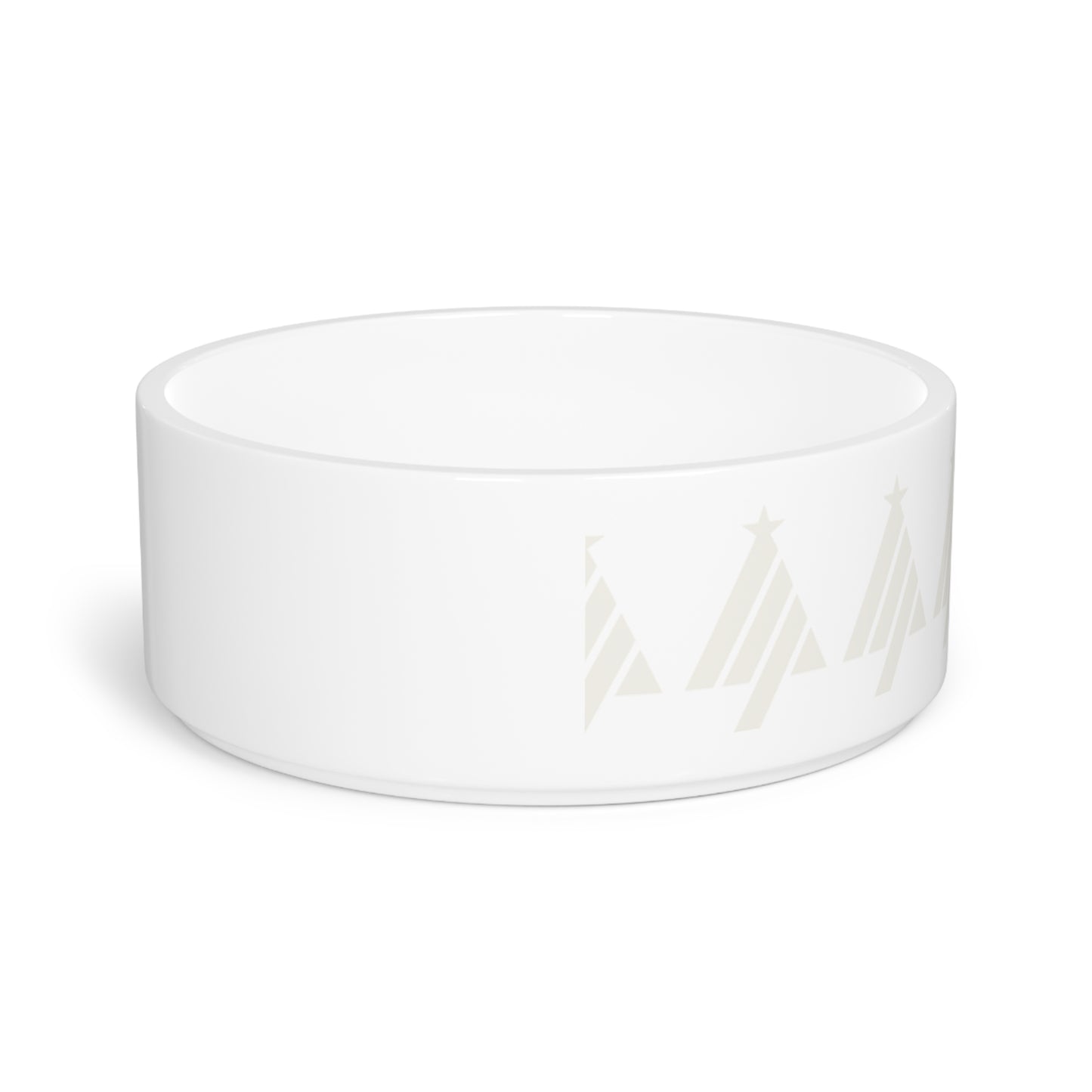 True Holiday Opulence White Solids Pet Bowl