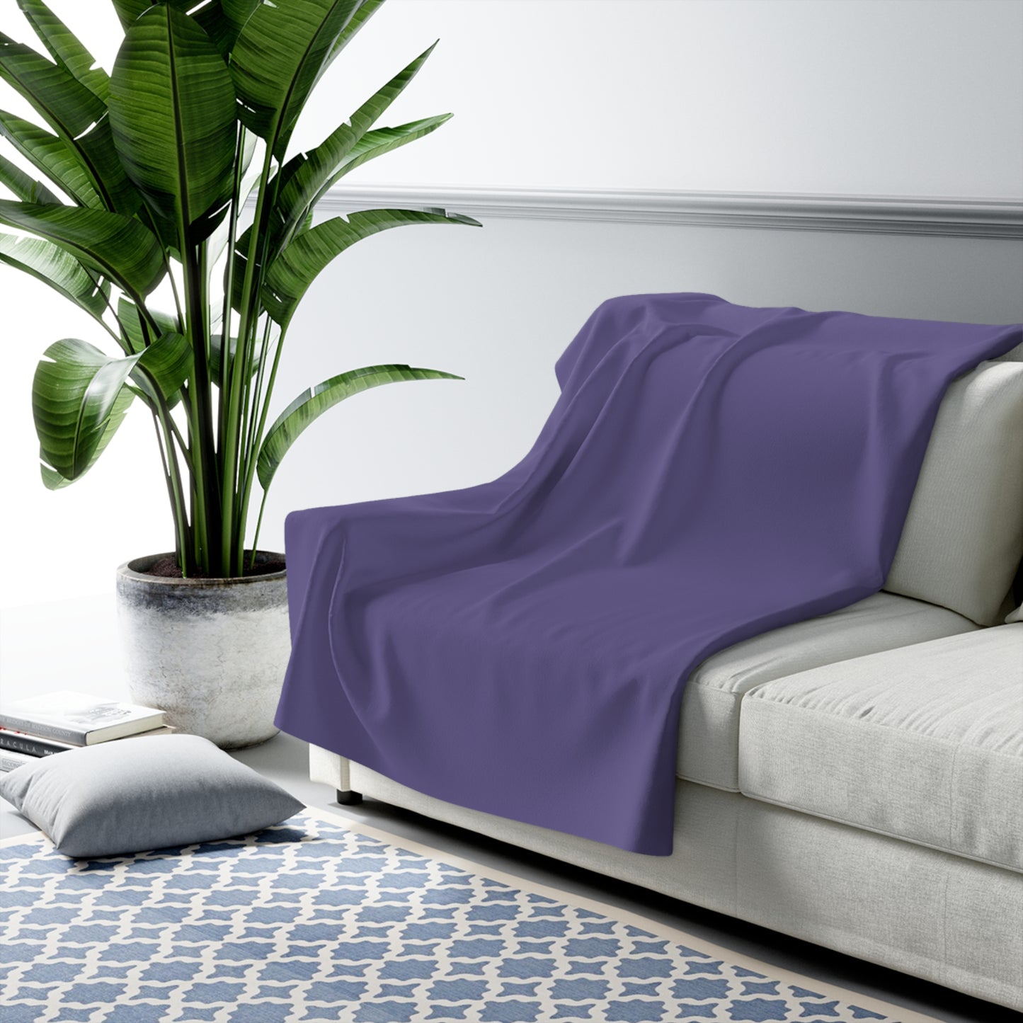 True Holiday Seduction Purple Solids Throw Blanket