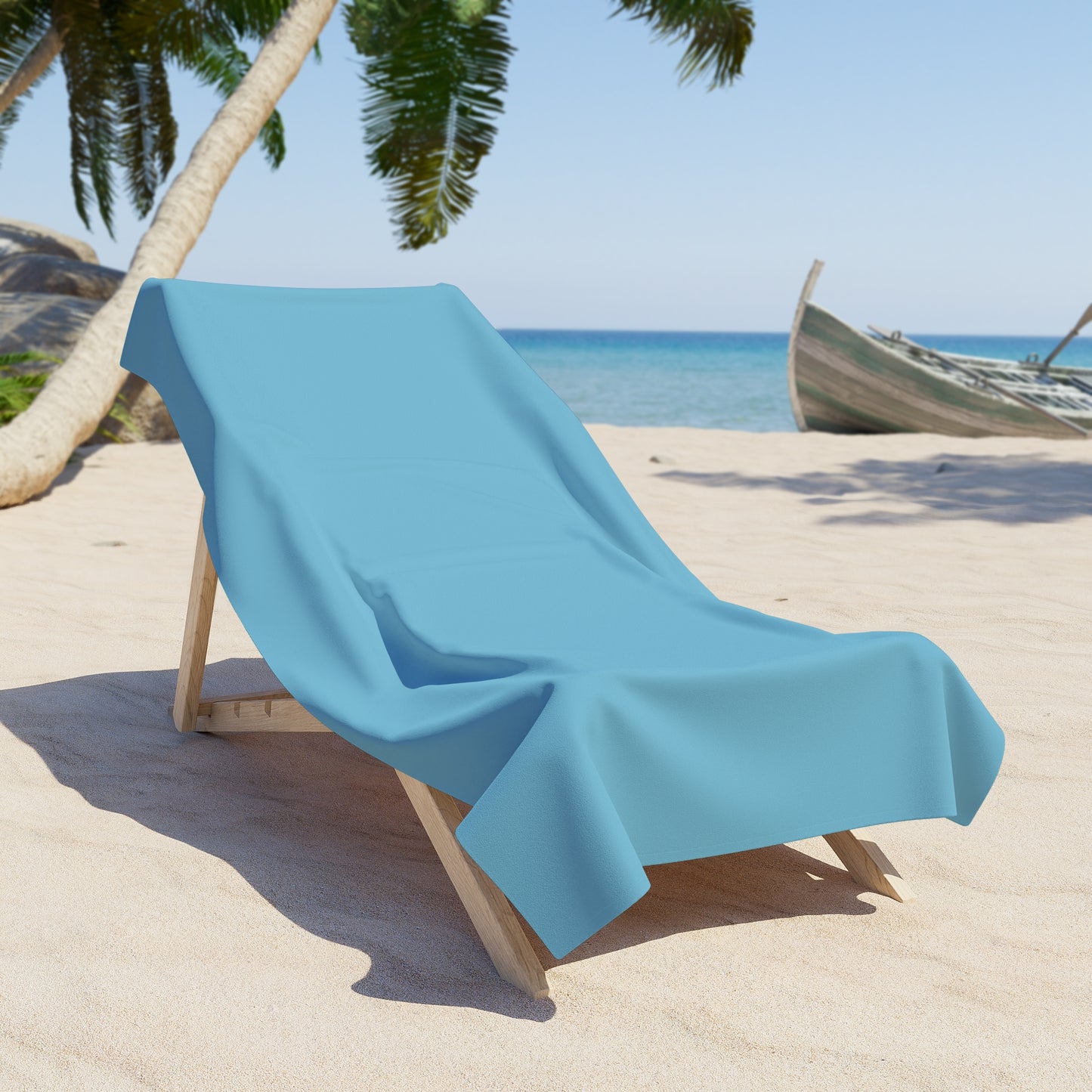 True Holiday Aquarium Blue Blue Solids Beach & Pool Towel