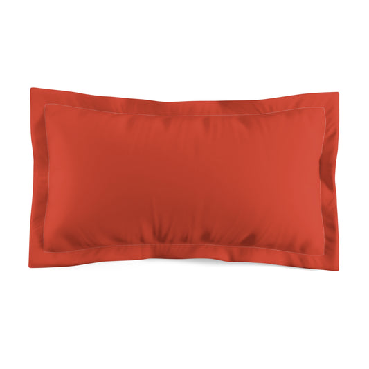 True Holiday Warm Comfort Orange Solids Microfiber Pillow Sham
