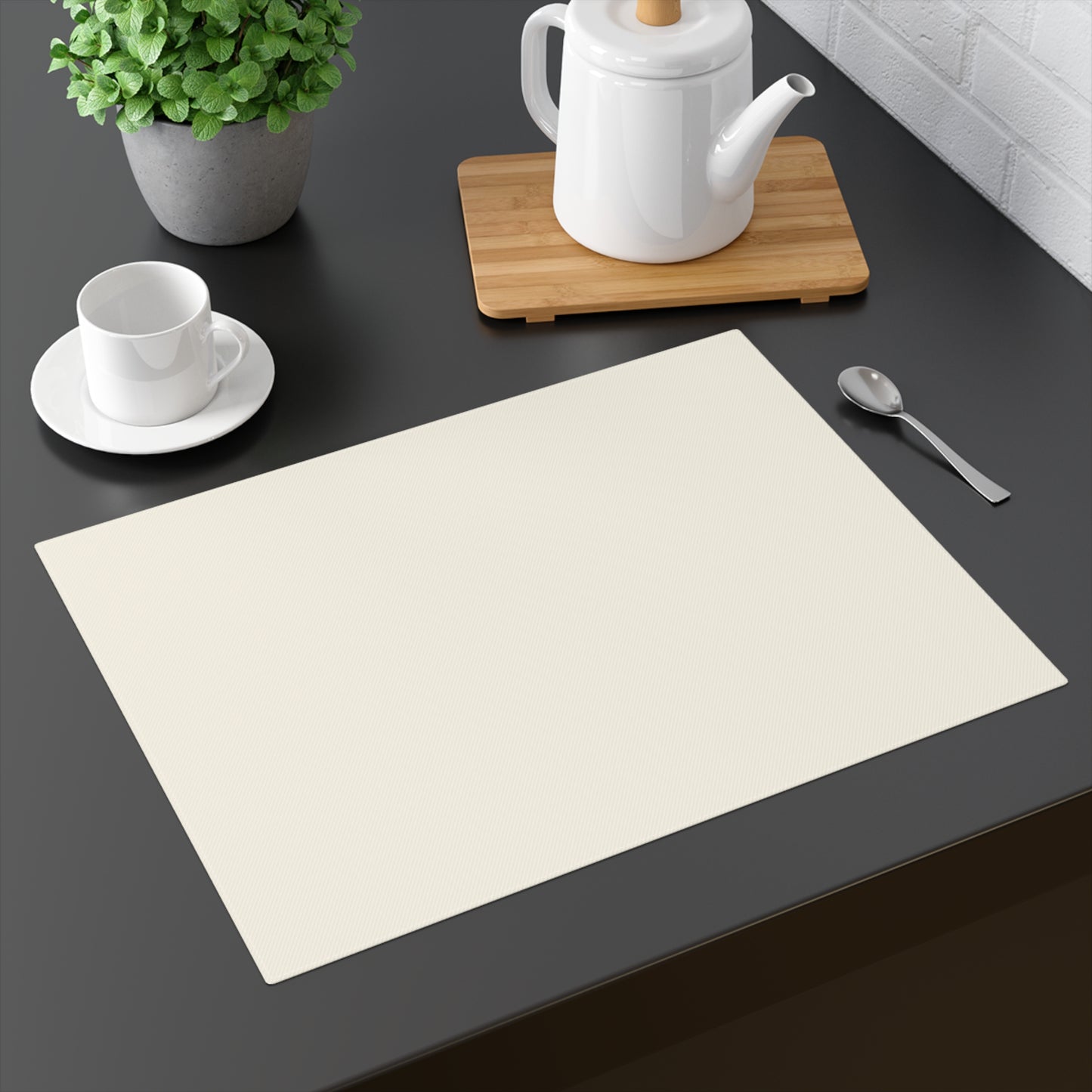 True Holiday White Cloud White Solids Placemat