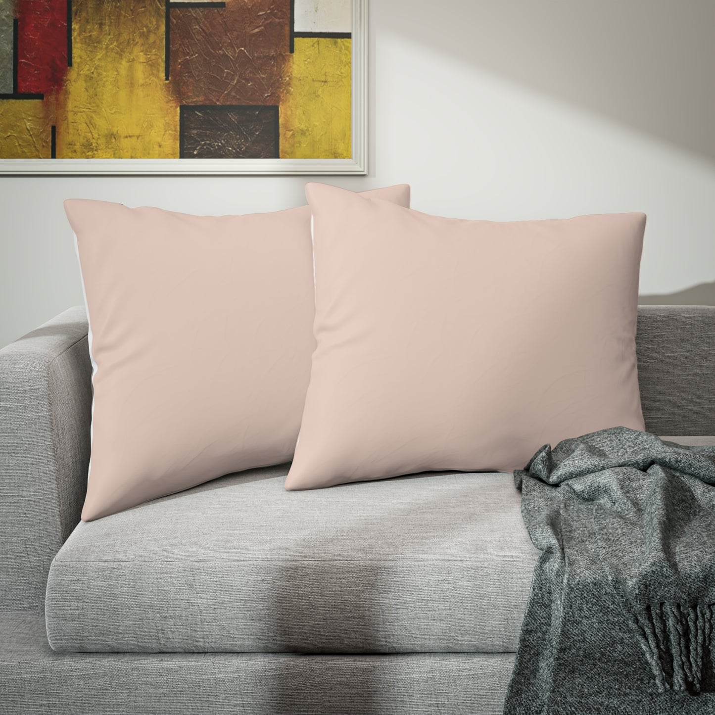 True Holiday Sunlit Coral Orange Solids Pillow Sham
