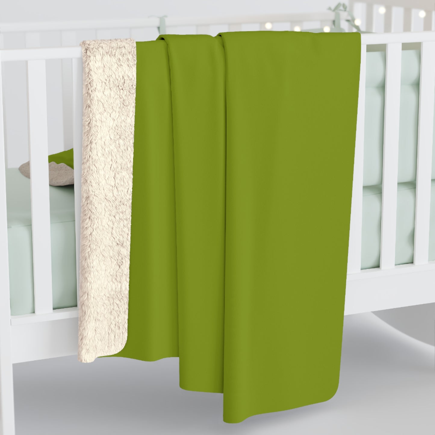 True Holiday Iguana Green Solids Throw Blanket
