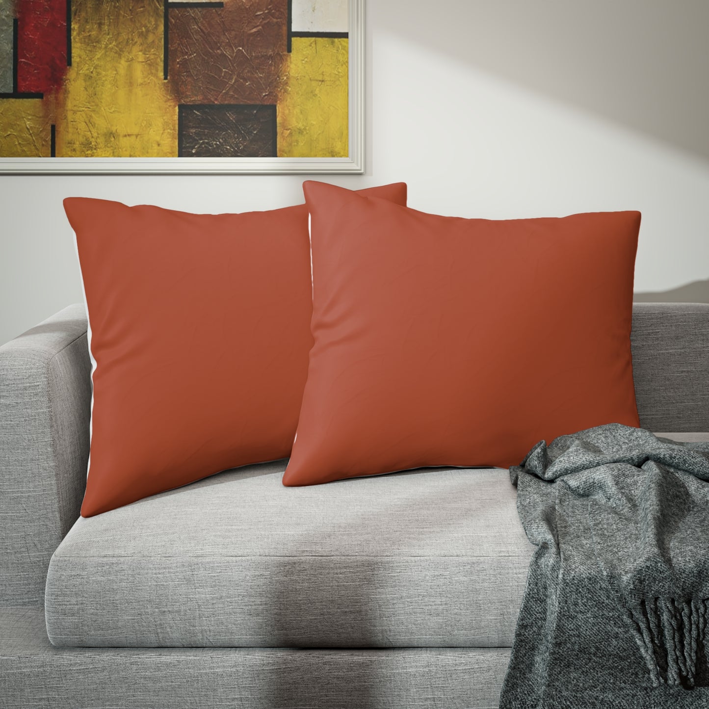 True Holiday Fireball Orange Solids Pillow Sham