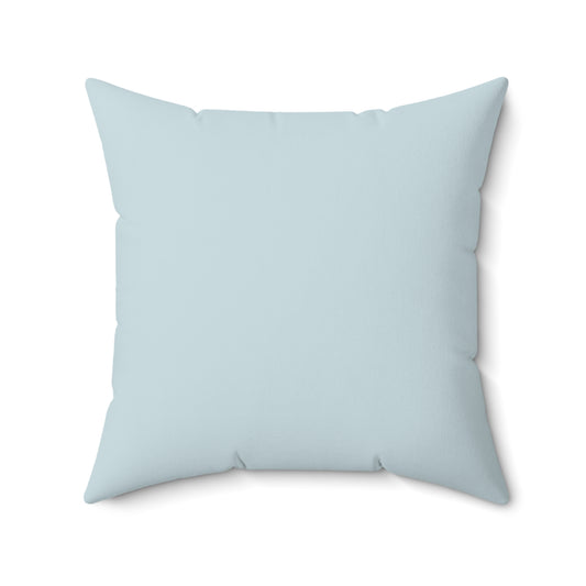 True Holiday Polar Sky Blue Solids 20" Square Throw Pillow