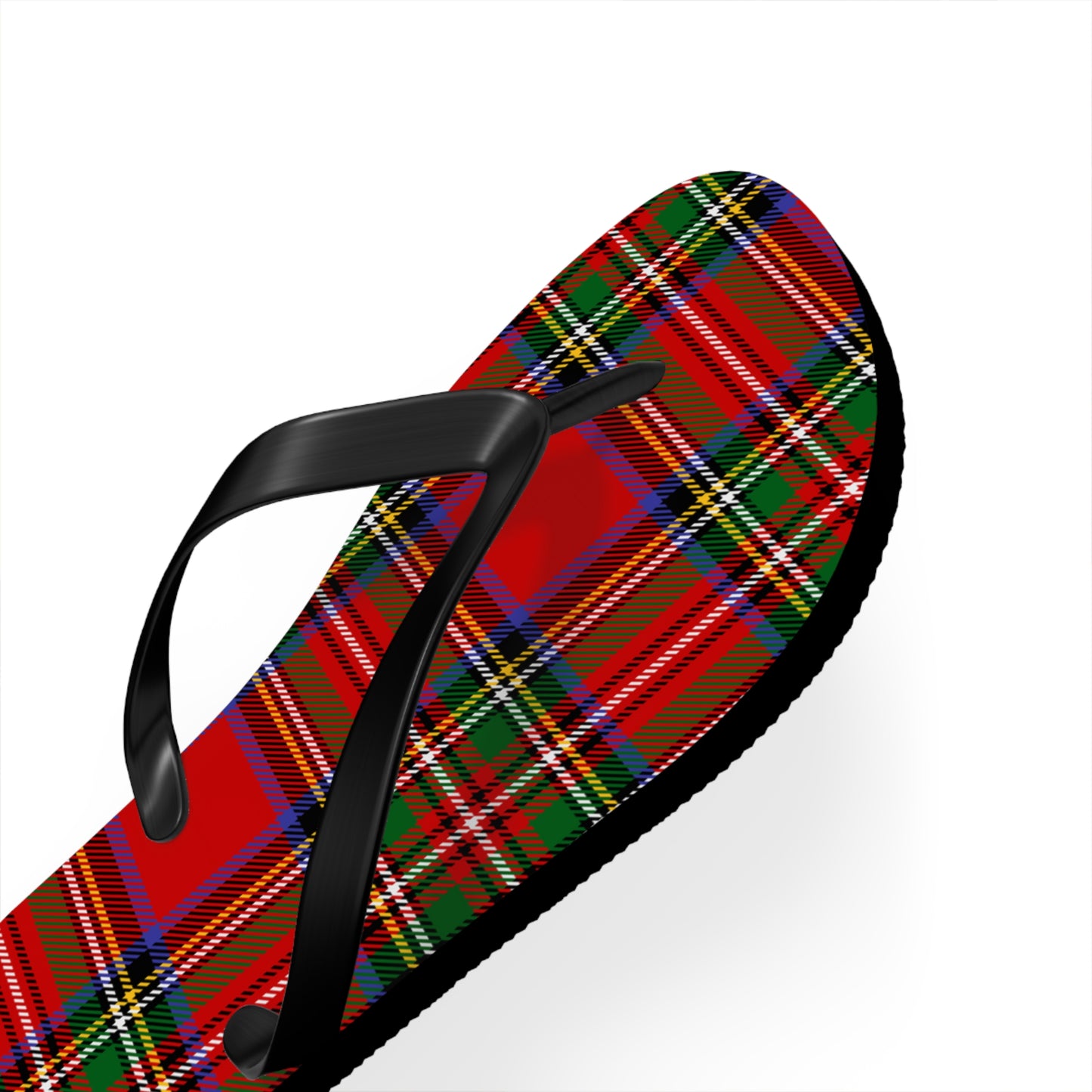 True Holiday Royal Stewart Tartan Plaid Flip Flops