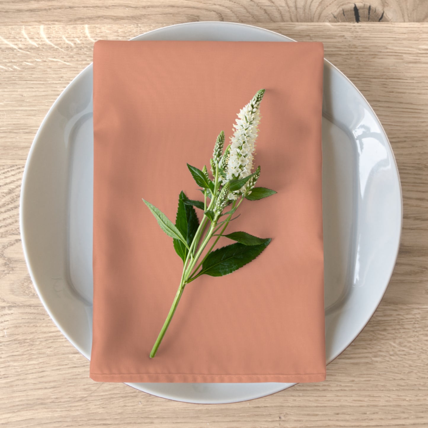 True Holiday Coral Spice Orange Solids Napkins