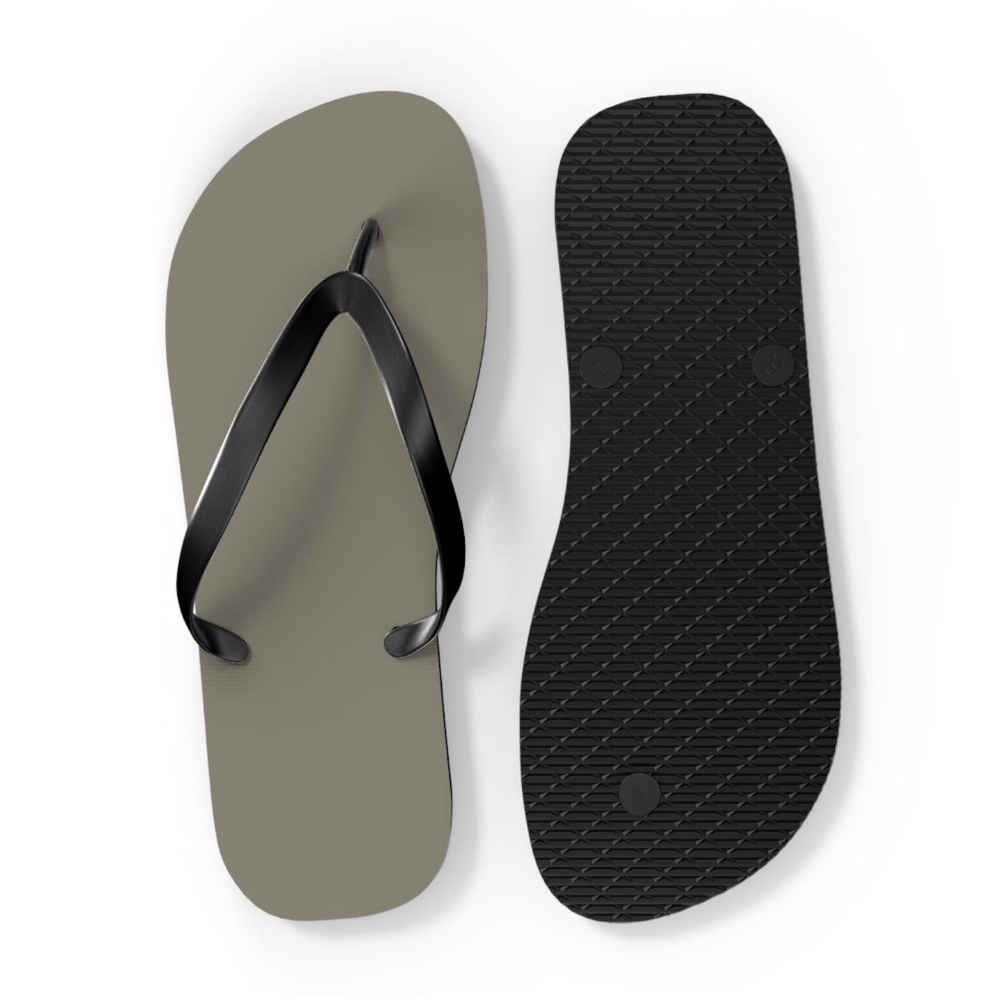 True Holiday Antique Pewter Green Solids Flip Flops
