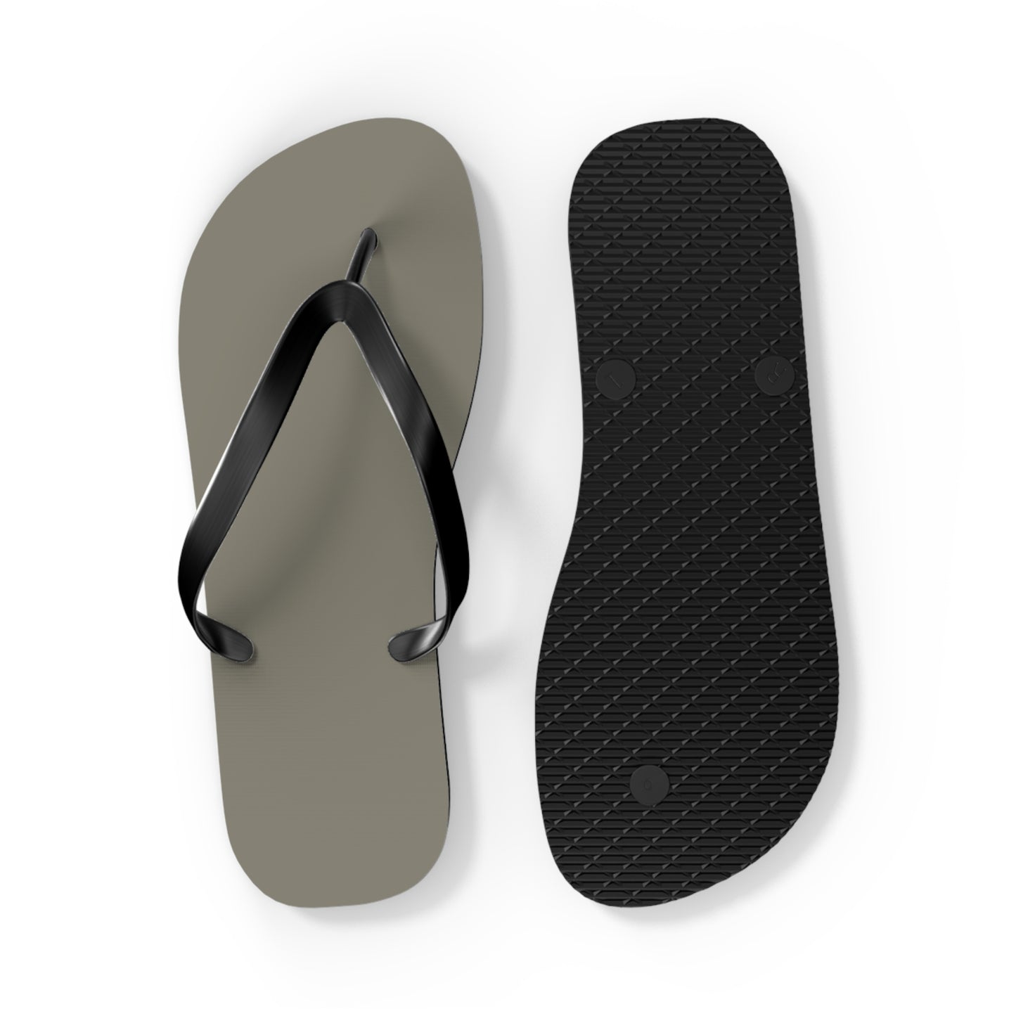 True Holiday Antique Pewter Green Solids Flip Flops