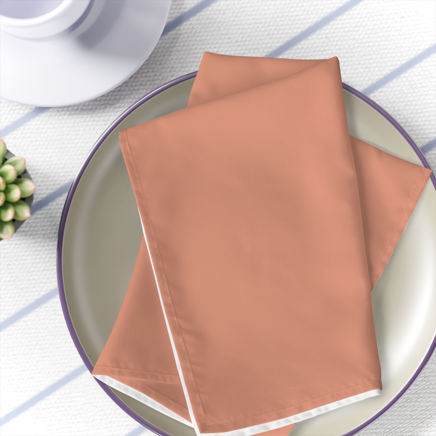 True Holiday Coral Spice Orange Solids Napkins