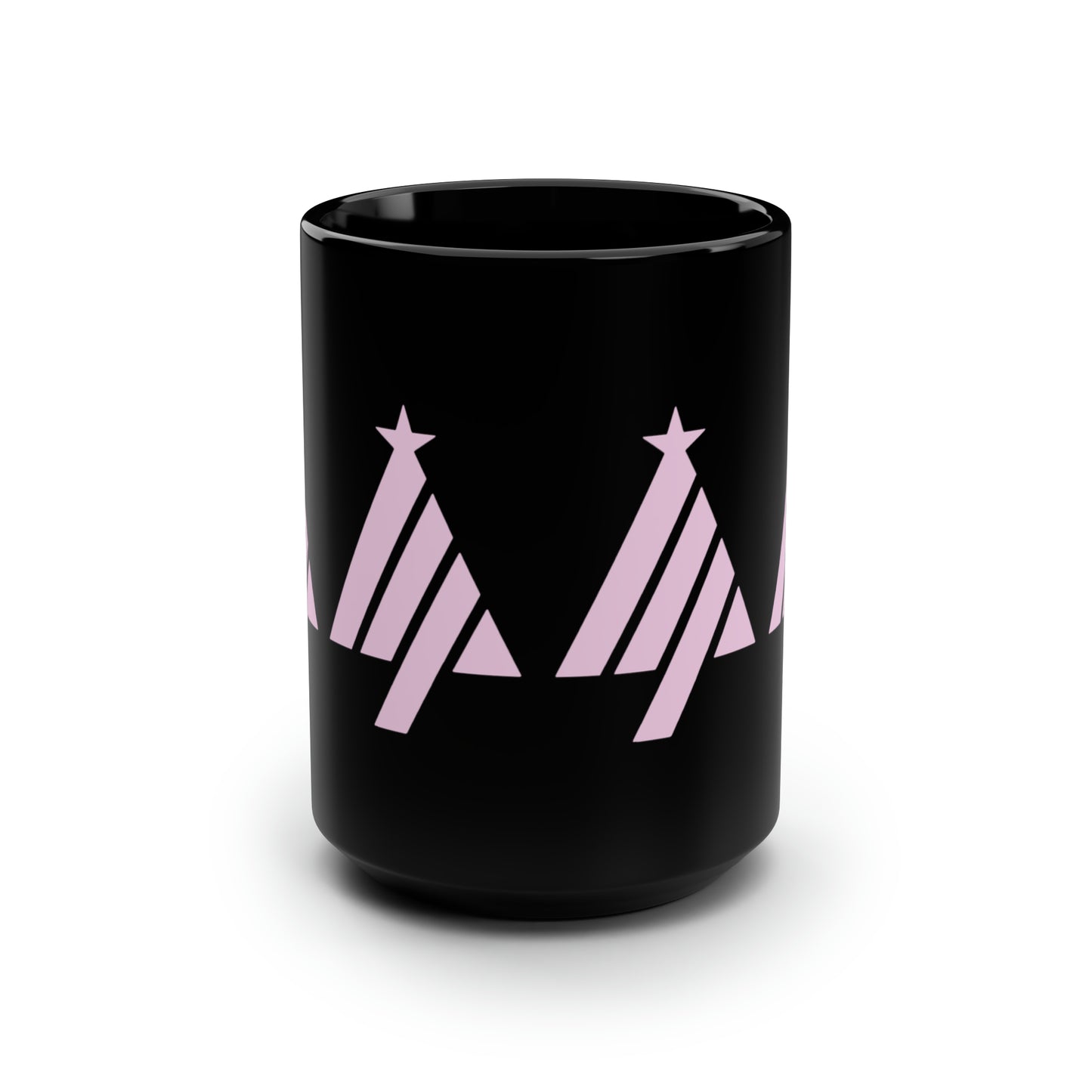 True Holiday Valentines Day Red Solids Black Mug, 15oz
