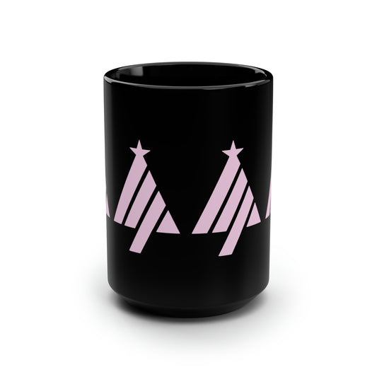True Holiday Valentines Day Red Solids Black Mug, 15oz
