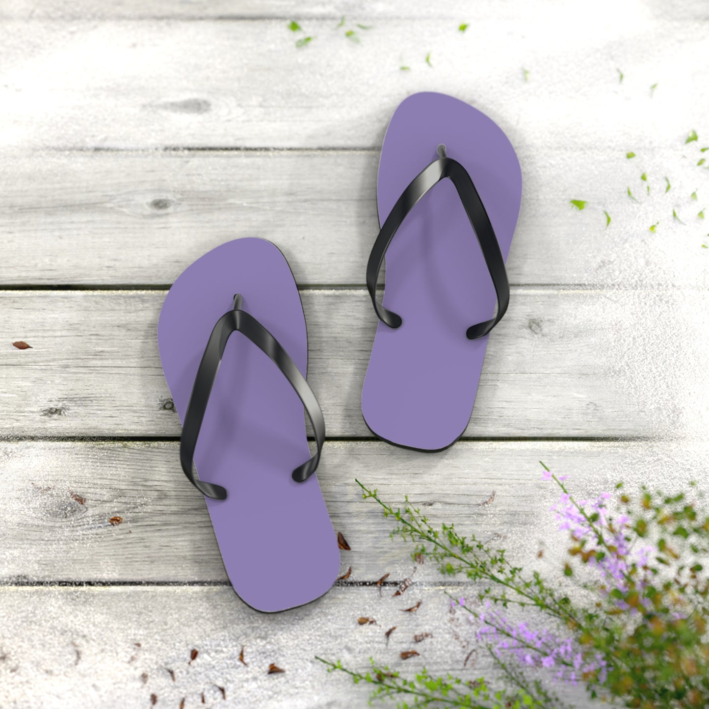 True Holiday Charmed Violet Purple Solids Flip Flops