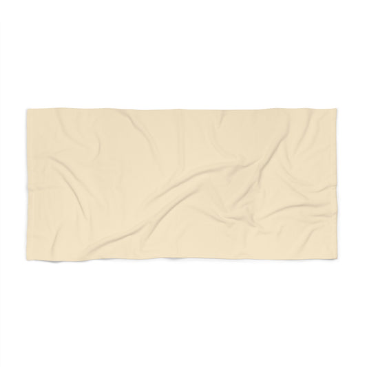 True Holiday Ivory Lustre Yellow Solids Beach & Pool Towel