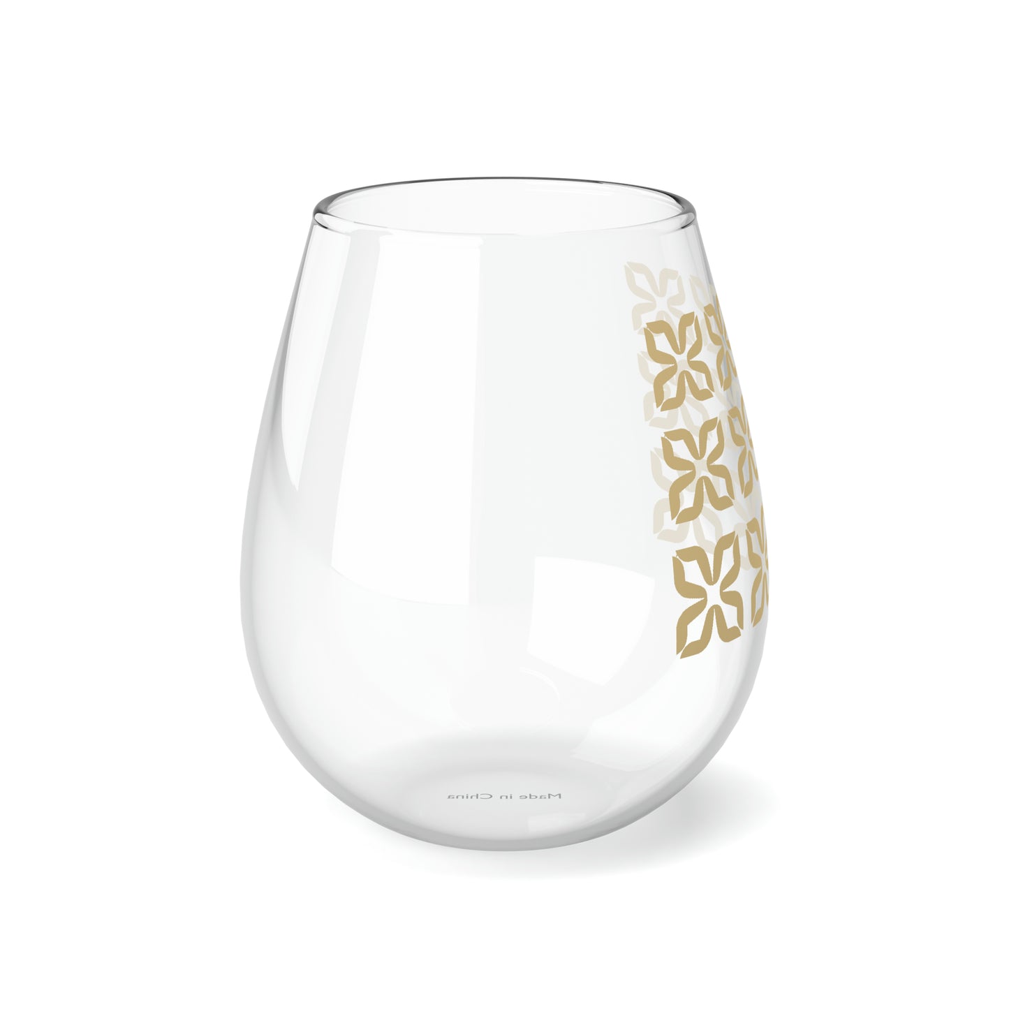 True Holiday Honeybee Solids 11.75oz Stemless Wine Glass