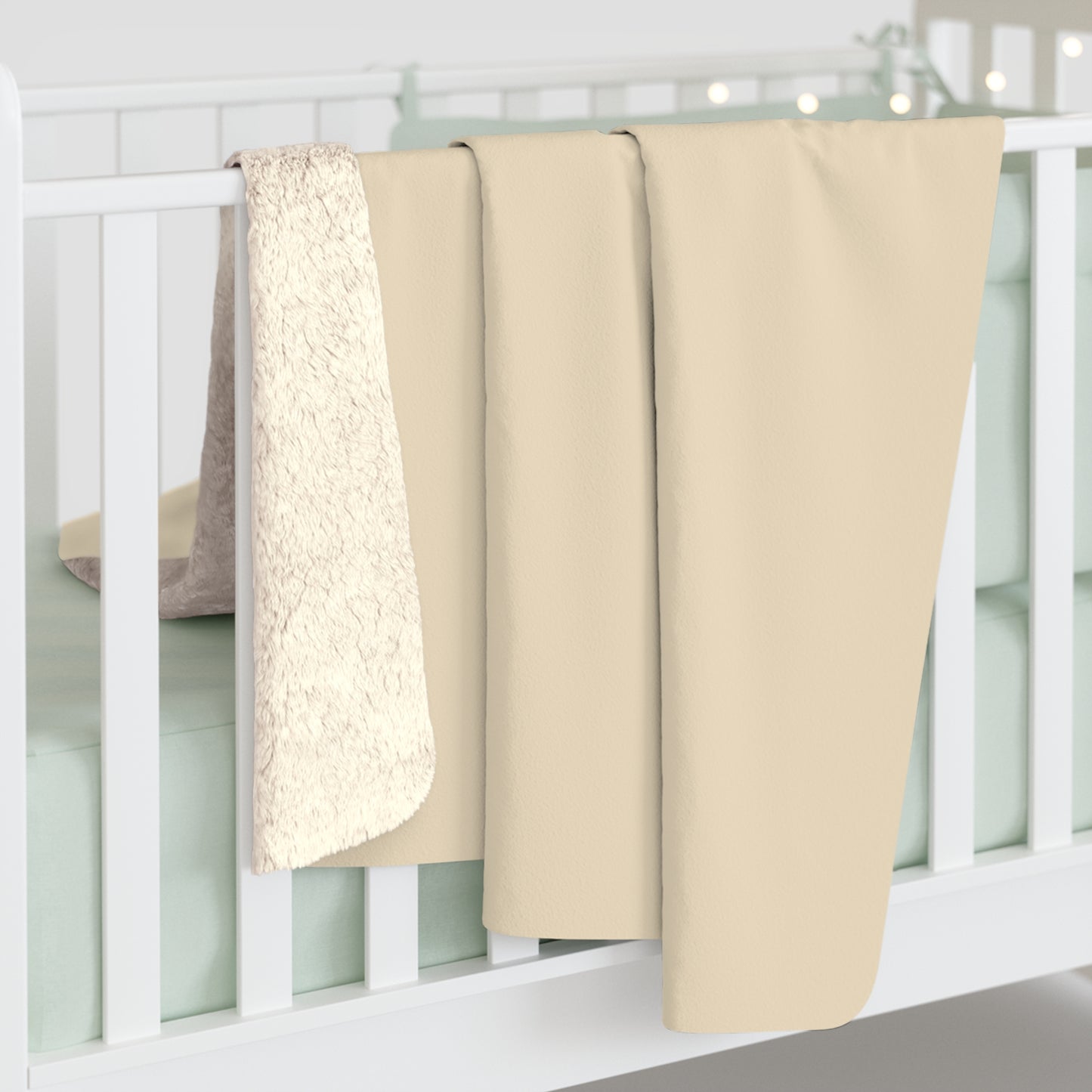 True Holiday Ivory Lustre Yellow Solids Throw Blanket