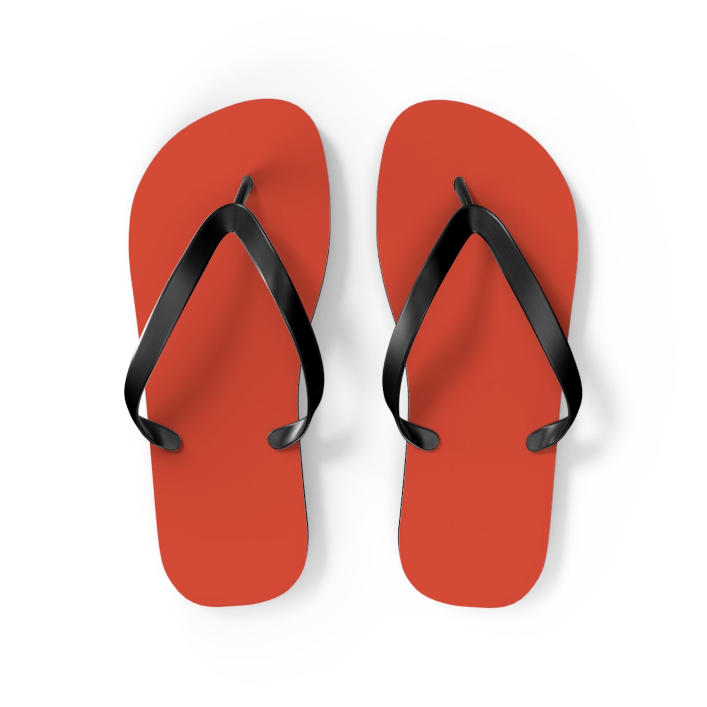True Holiday Warm Comfort Orange Solids Flip Flops