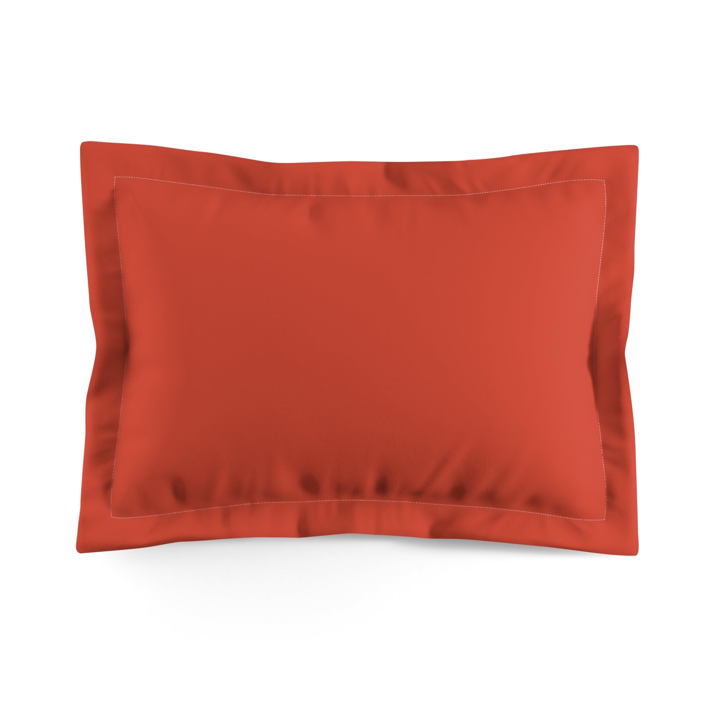 True Holiday Warm Comfort Orange Solids Microfiber Pillow Sham