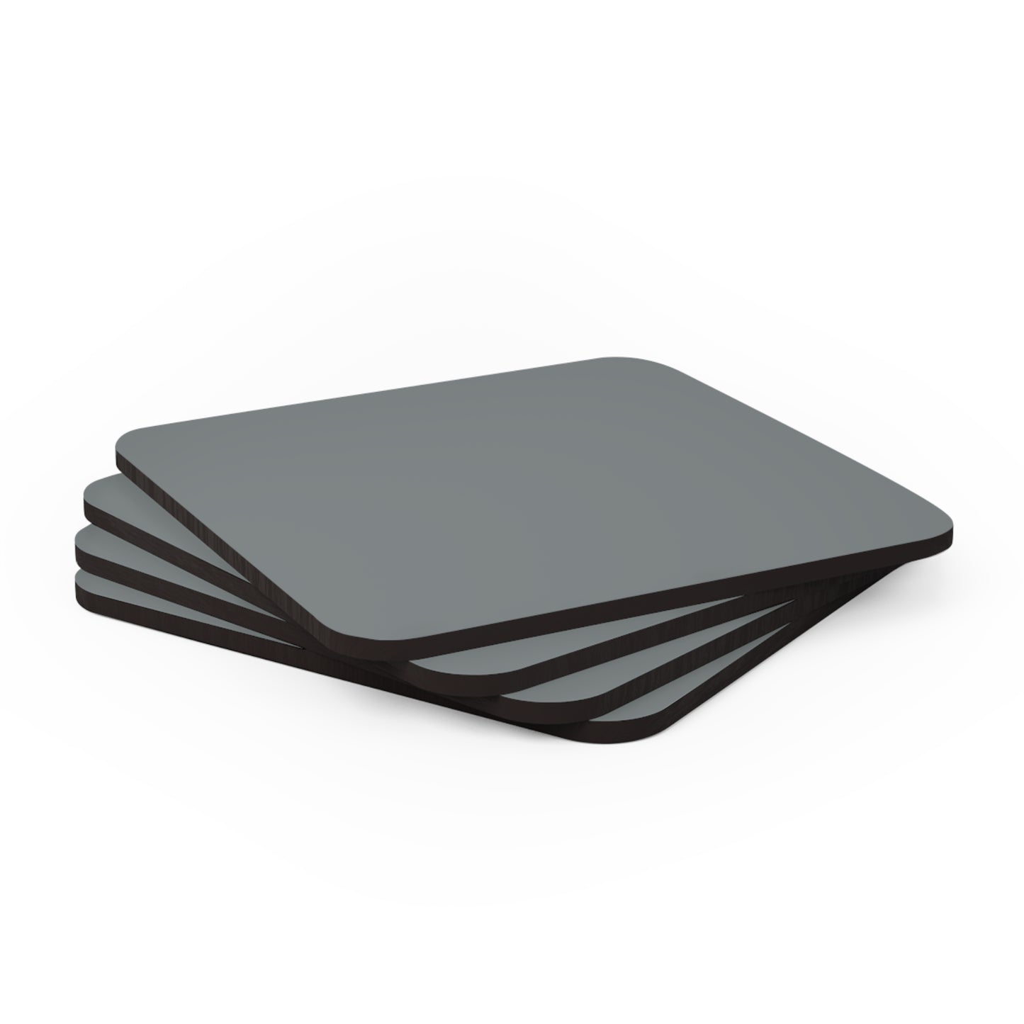 True Holiday Shaker Gray Gray Solids Corkwood Coaster Set
