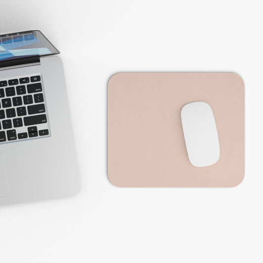 True Holiday Sunlit Coral Orange Solids Mouse Pad