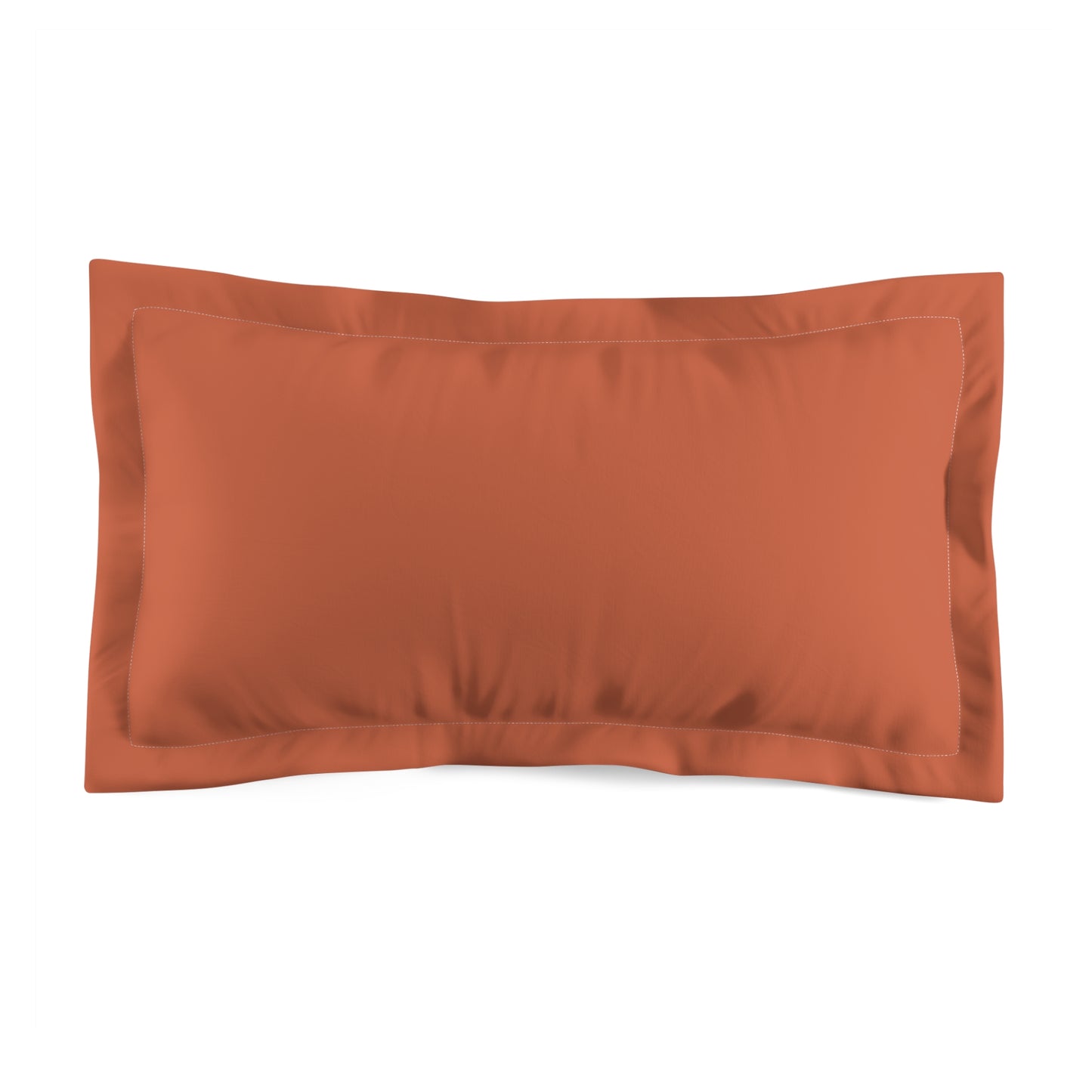 True Holiday Autumn Cover Orange Solids Microfiber Pillow Sham