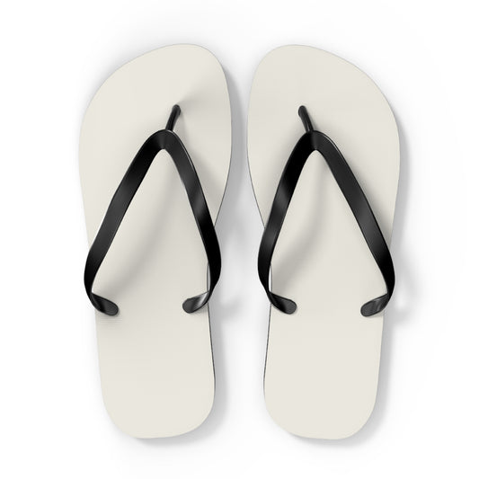 True Holiday White Dove White Solids Flip Flops