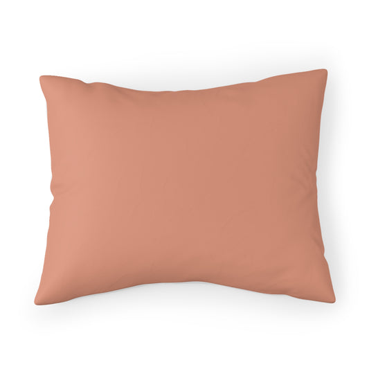 True Holiday Coral Spice Orange Solids Pillow Sham