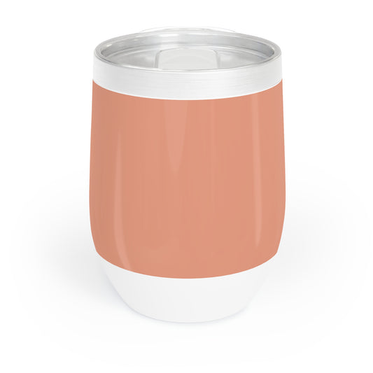 True Holiday Coral Spice Orange Solids Chill Wine Tumbler