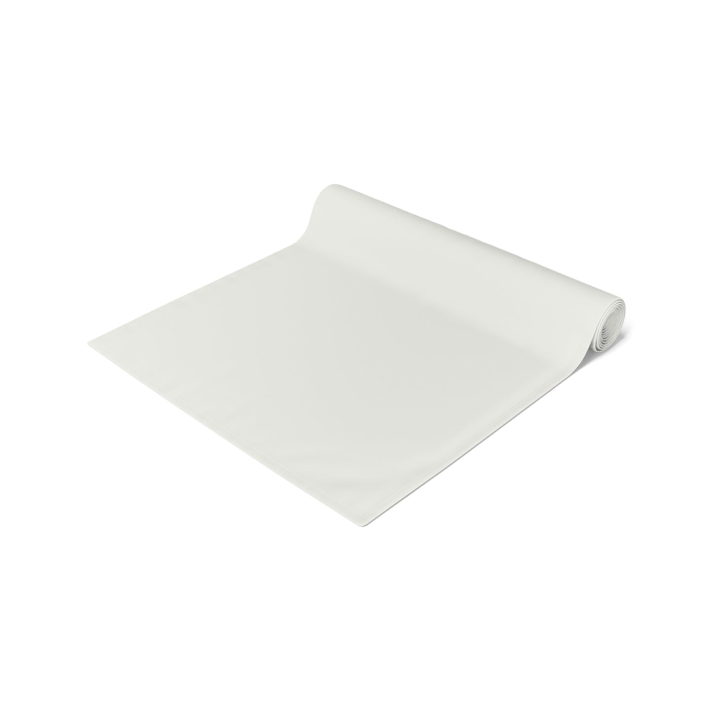 True Holiday White Heron White Solids Table Runner