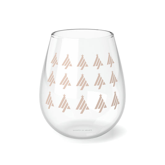 True Holiday Sunlit Coral Orange Solids 11.75oz Stemless Wine Glass
