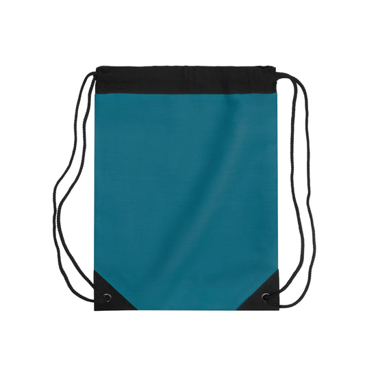 True Holiday Deep Ocean Blue Solids Drawstring Bag