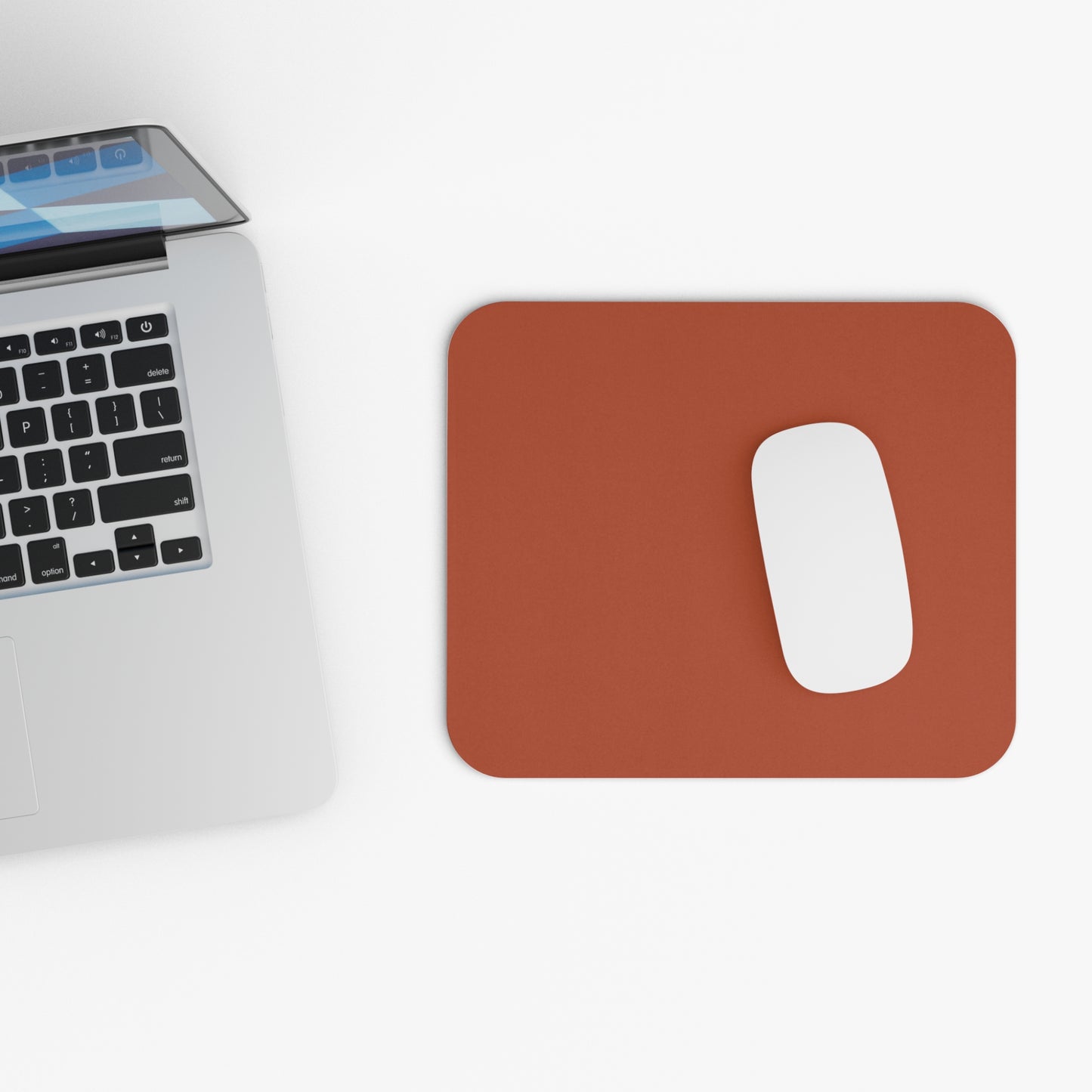 True Holiday Fireball Orange Solids Mouse Pad