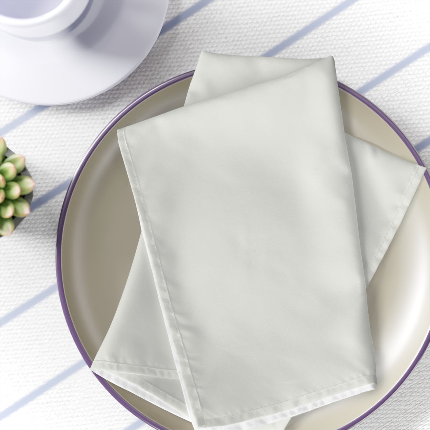 True Holiday White Heron White Solids Napkins