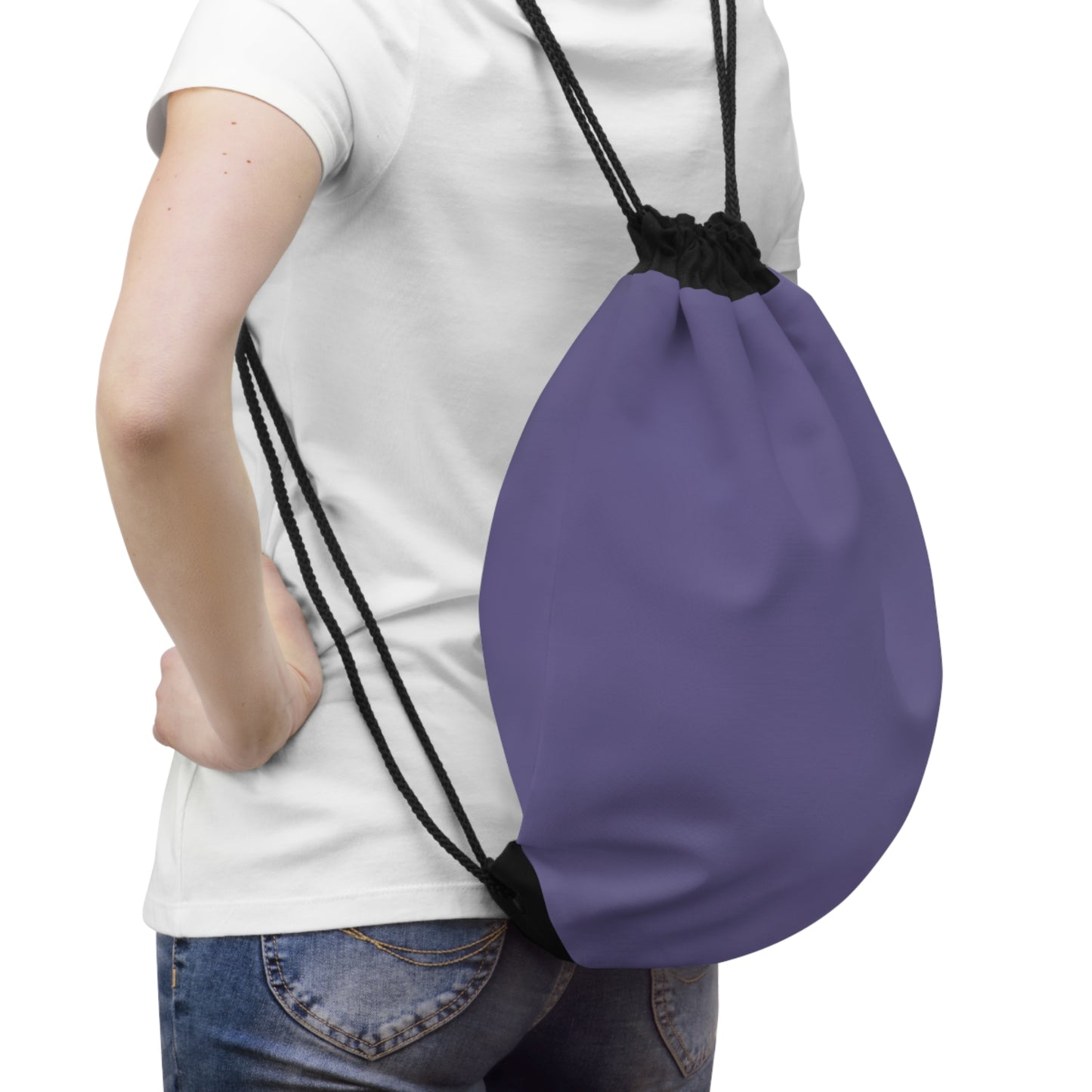 True Holiday Seduction Purple Solids Drawstring Bag