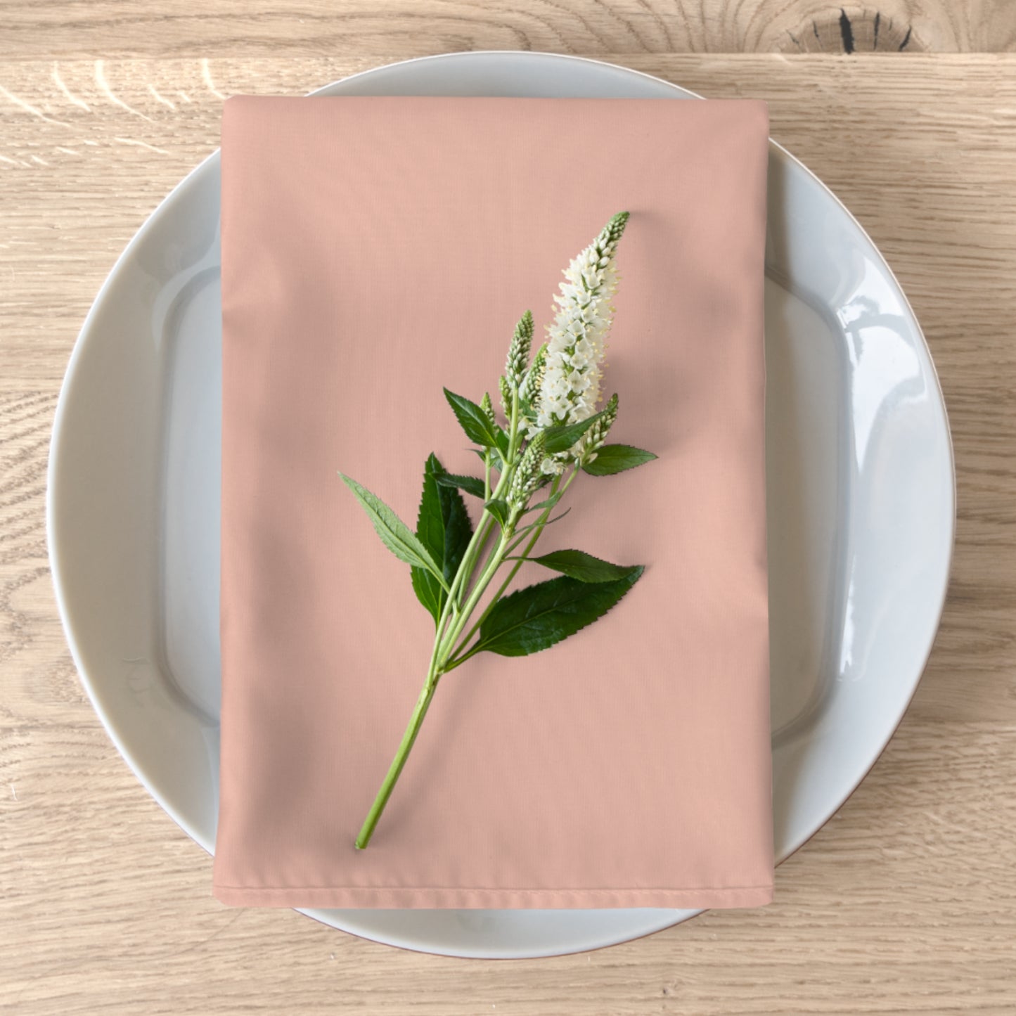 True Holiday Teacup Rose Orange Solids Napkins