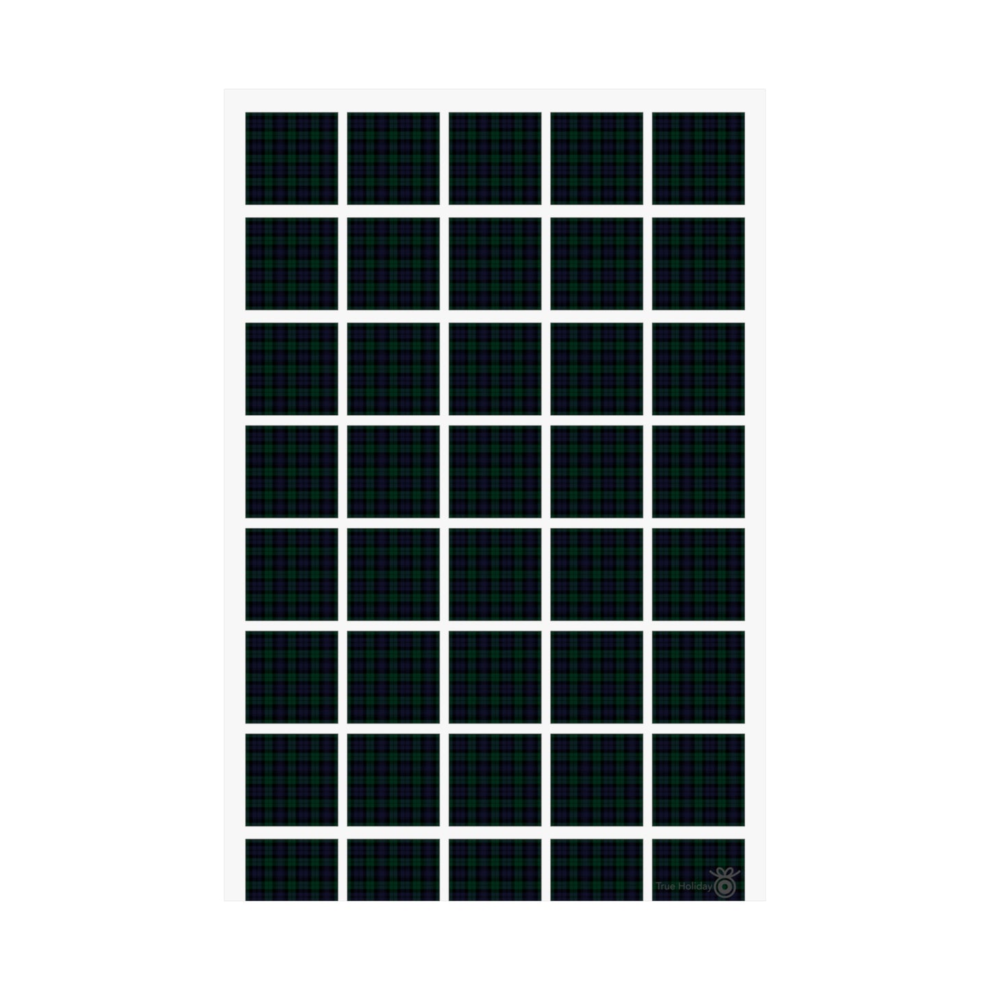 True Holiday Black Watch Tartan Plaid Art Poster
