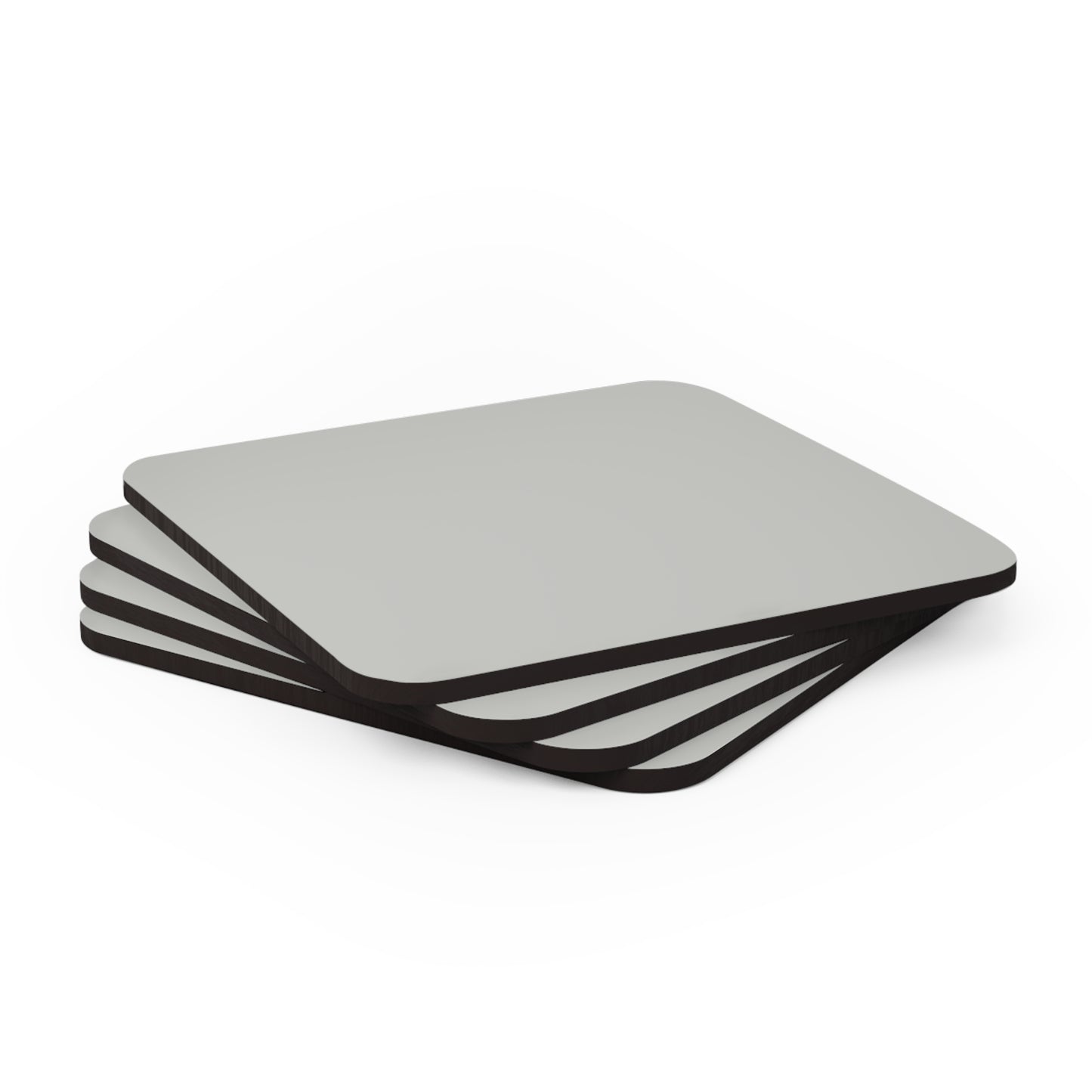 True Holiday Perspective Gray Solids Corkwood Coaster Set