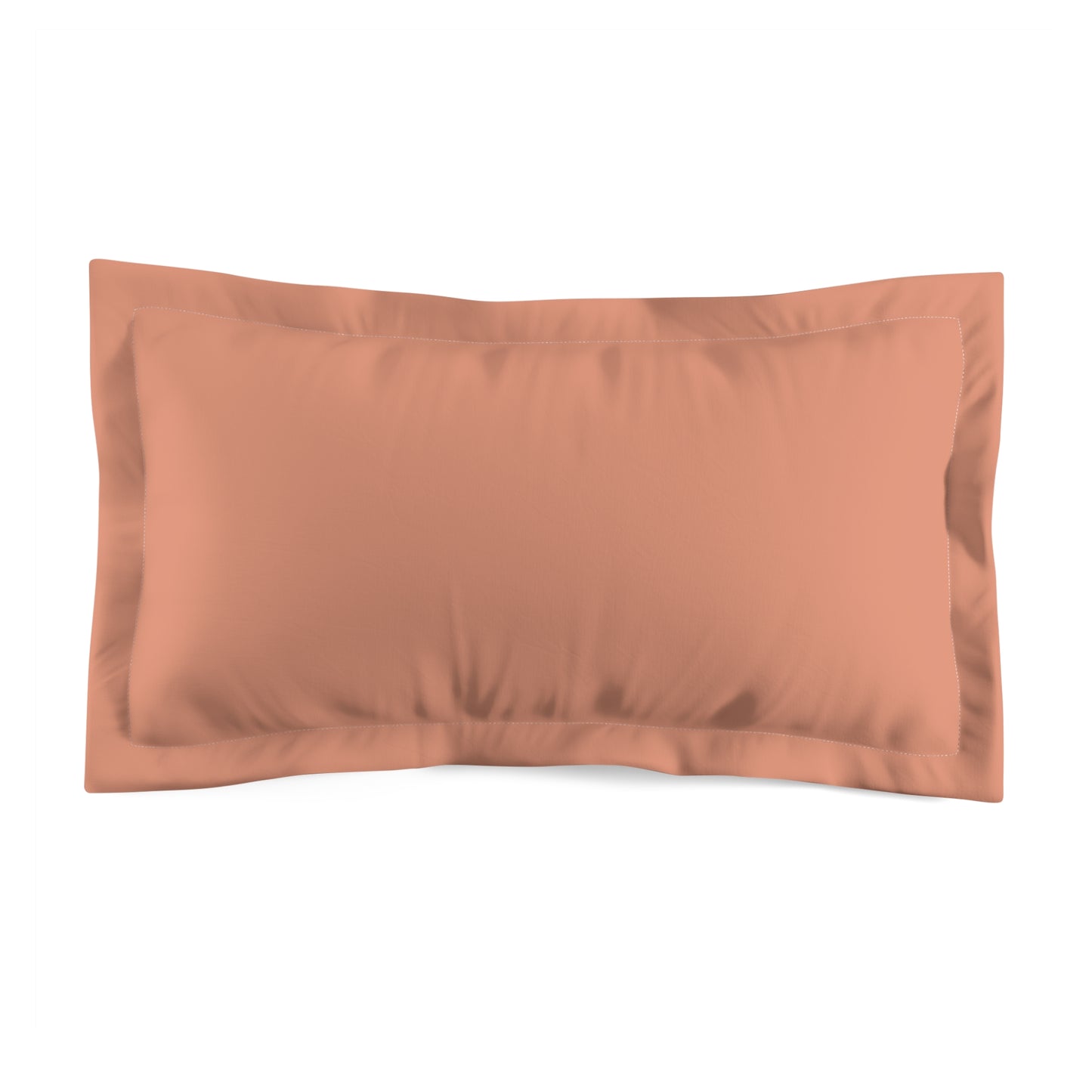 True Holiday Coral Spice Orange Solids Microfiber Pillow Sham