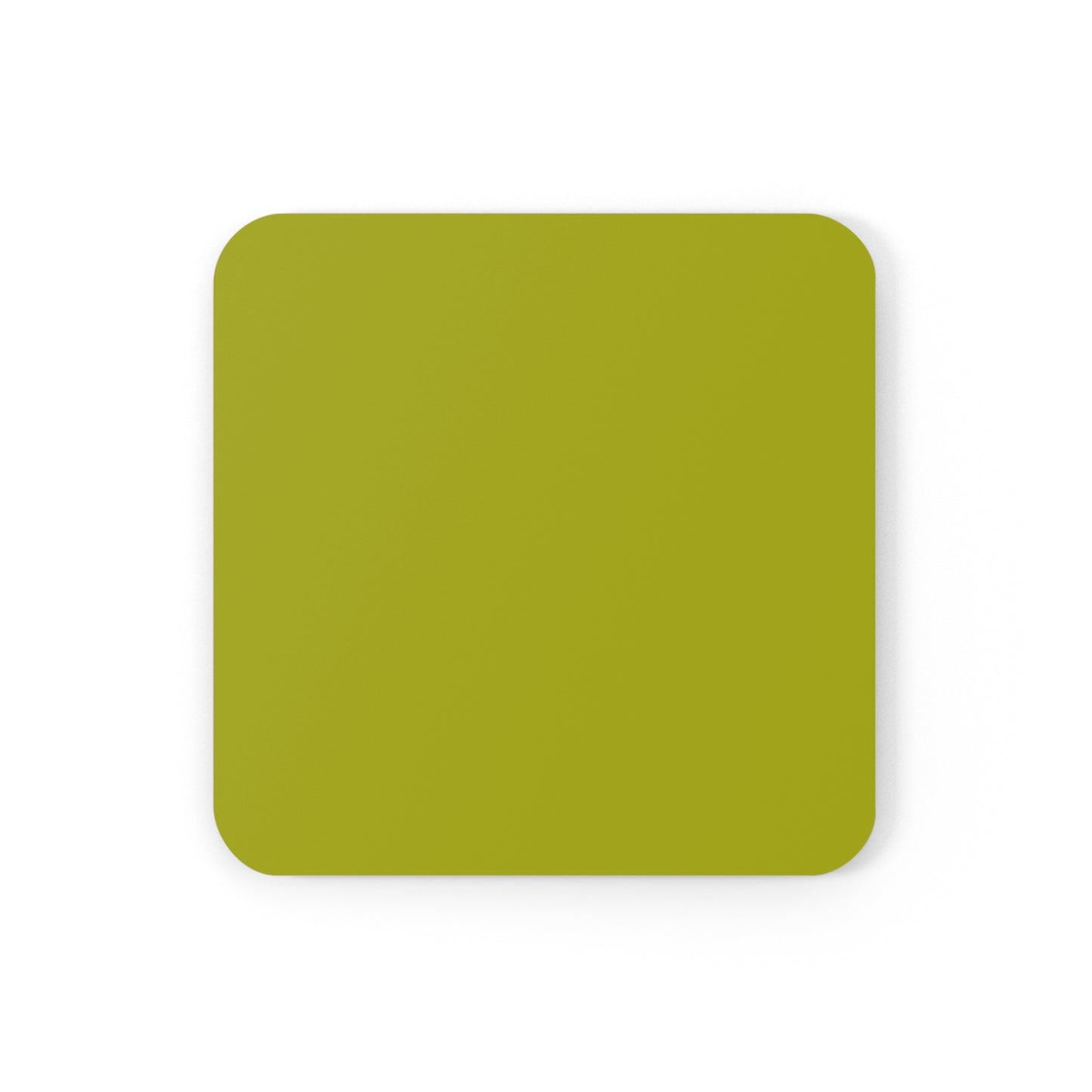 True Holiday Dark Lime Green Solids Corkwood Coaster Set