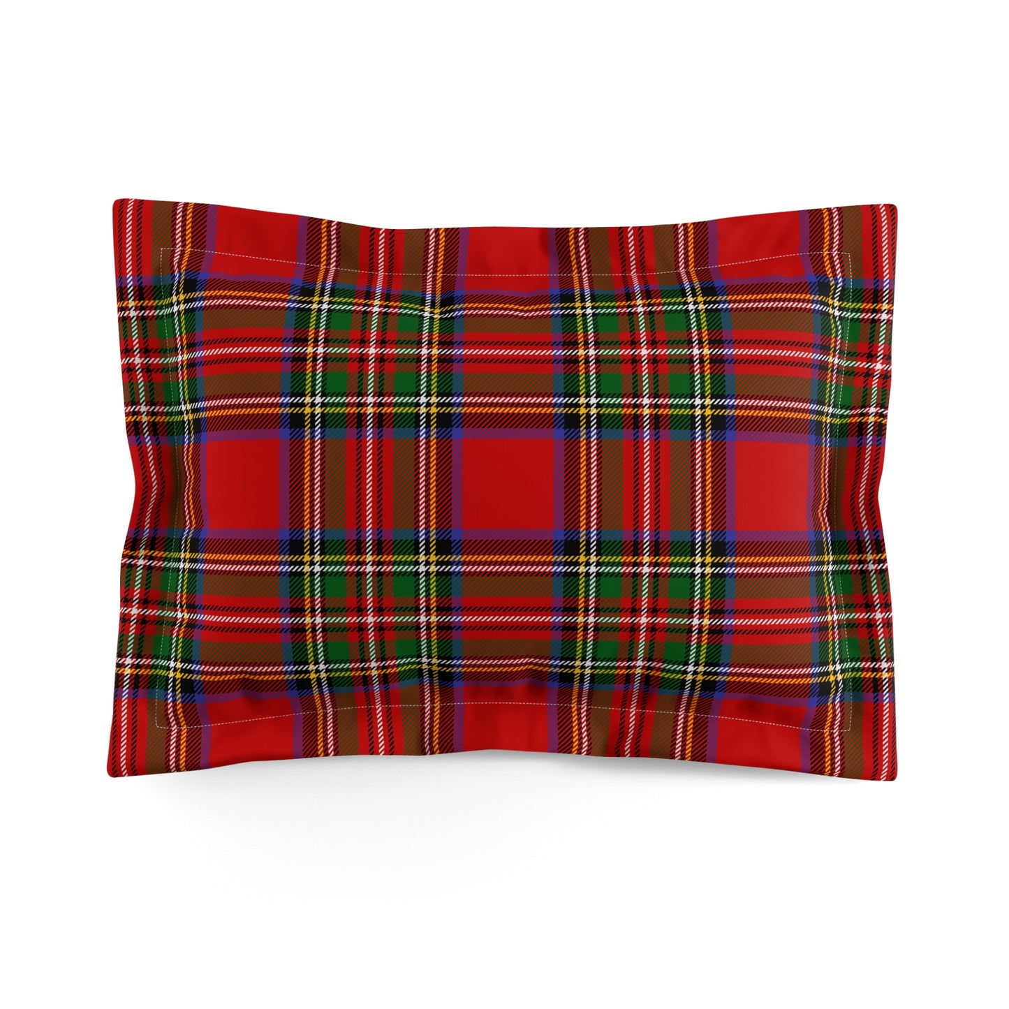 True Holiday Royal Stewart Tartan Plaid Microfiber Pillow Sham