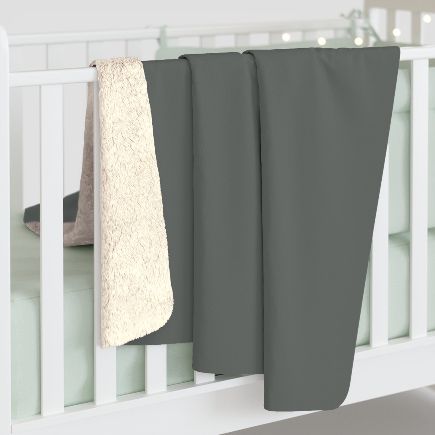 True Holiday Kitty Gray Gray Solids Throw Blanket