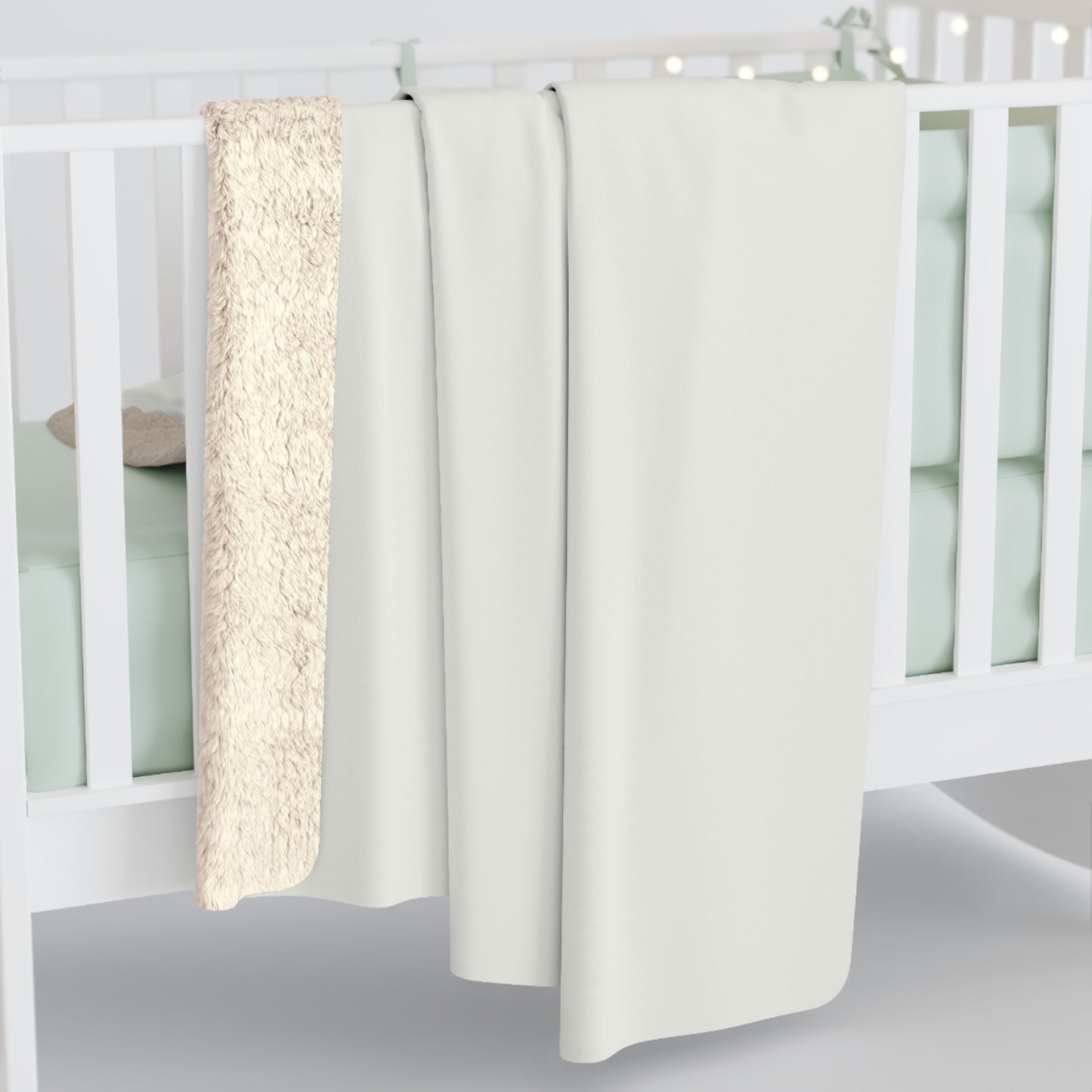 True Holiday Opulence White Solids Throw Blanket
