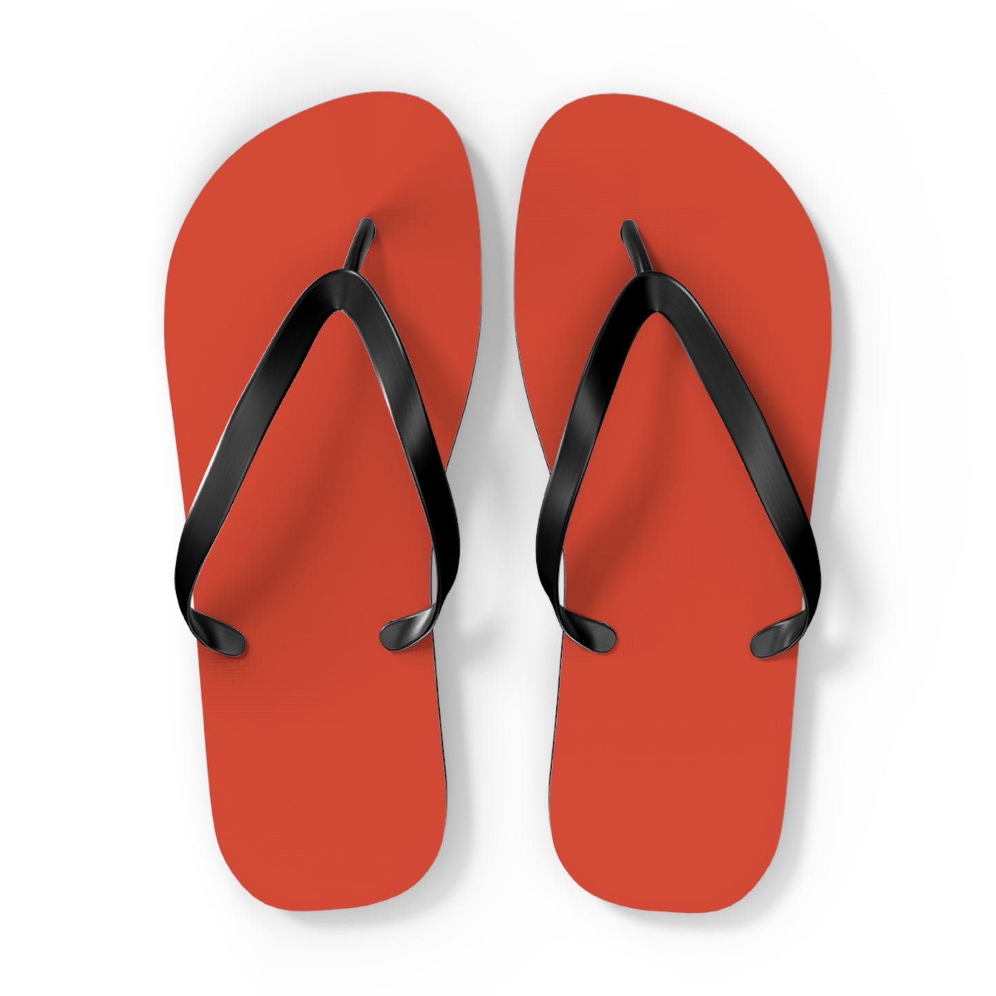 True Holiday Warm Comfort Orange Solids Flip Flops